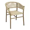 Bolero chaises en osier torsadé en corde naturelle Florence | (paquet de 2)