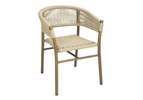  Bolero florence natural rope twist wicker chairs | (pack of 2) 