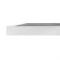 outdoor tempered glass table top | dark stone effect | White edge | 700 mm