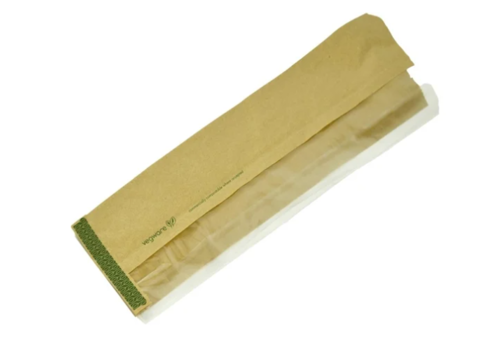  HorecaTraders Sac à baguette Kraft | PLA et papier | 1000 pièces | 35,6 (h) x 15,2 (l) cm 