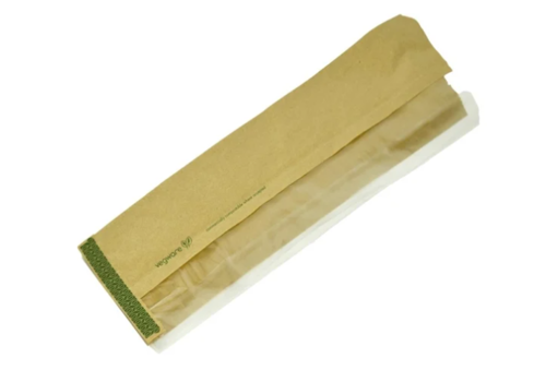  Kraft Baguette Bag | PLA & Papier | 1000 stuks | 35,6(h) x 15,2(b)cm 