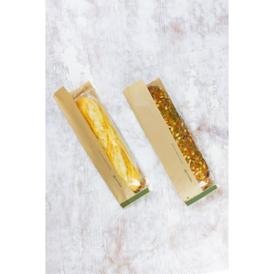Kraft-Baguette-Tasche | PLA und Papier | 1000 Stück | 35,6 (H) x 15,2 (B) cm