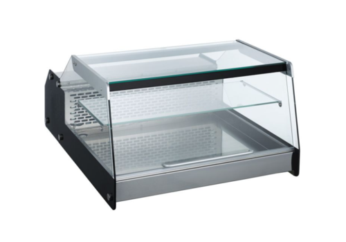  Combisteel Vitrine réfrigérée 128L | Noir | acier inoxydable | 68,8 (L) x 87,4 (P) x 41,9 (H) 