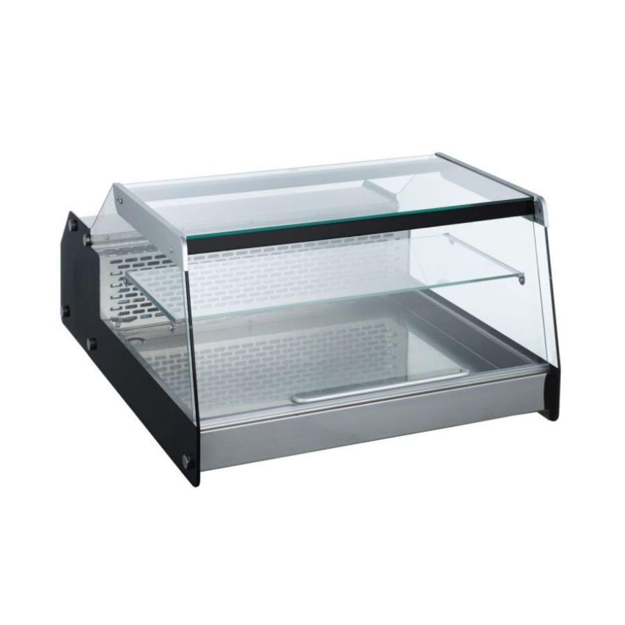 Refrigerated display case 128L | Black | Stainless steel | 68.8(W)x87.4(D)x41.9(H)