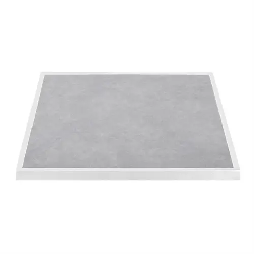  Bolero tafelblad van gehard glas met lichtgrijs steeneffect | 700 mm 