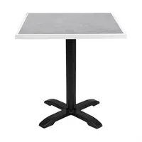 plateau de table en verre trempé effet pierre gris clair | 700 mm