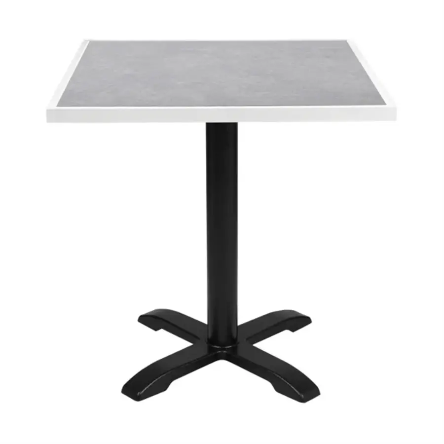 tempered glass table top with light grey stone effect | 700 mm