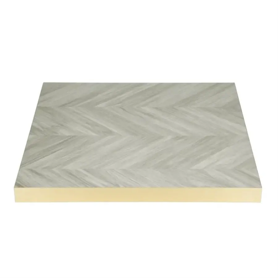 pre-drilled table top chevron design | 700mm