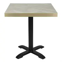 plateau de table pré-percé à motif chevron | 700 mm