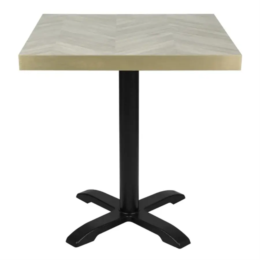 pre-drilled table top chevron design | 700 mm