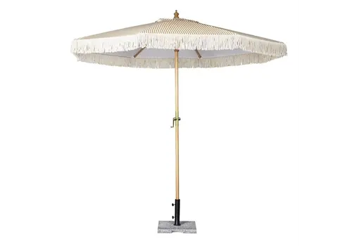  Bolero Bolero Sicily round striped parasol | Hardwood & plastic | 248(h)cm 