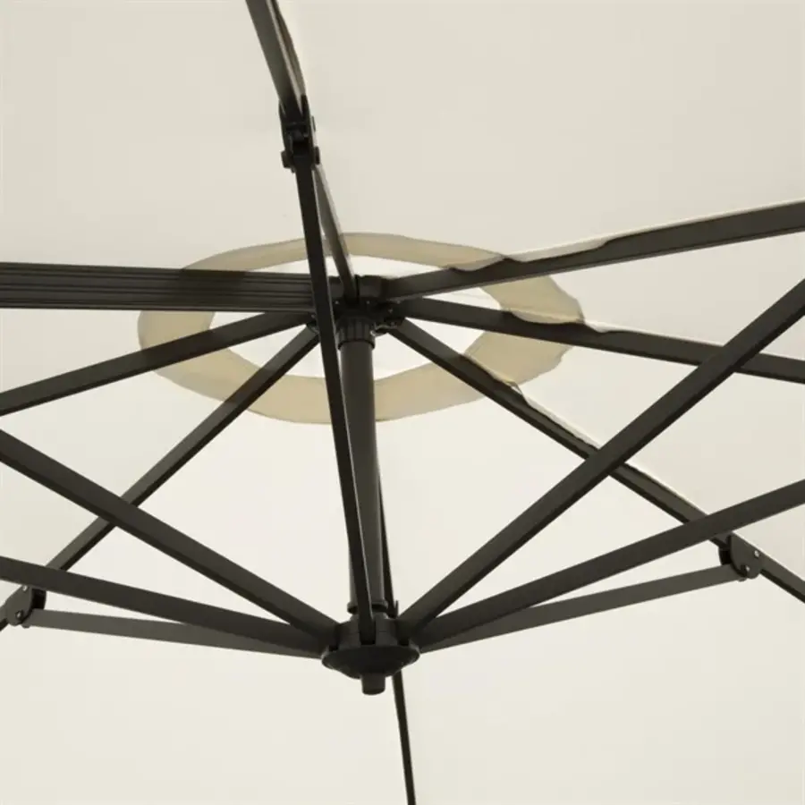 Parasol robuste Venise | crème | 3,5 m