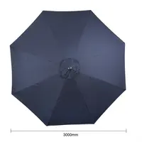 Parasol rond Sevilla | bleu marine | 248(h)cm