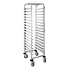Vogue tray clearing trolley with 16 levels | 172.3(h) x 41.3(w) x 50(d)cm