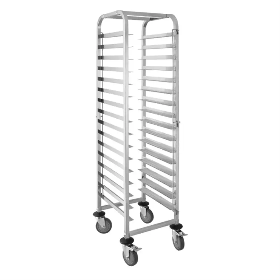 chariot de débarrassage de plateaux à 16 niveaux | 172,3 (h) x 41,3 (l) x 50 (p) cm