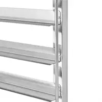 Tablett-Abräumwagen mit 16 Ebenen | 172,3 (H) x 41,3 (B) x 50 (T) cm