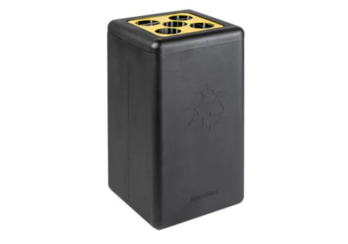  HorecaTraders Circular Cup Bin Brickbin Cups | 65L | Black | 35(w) x 35(d) x 70 (h)cm 