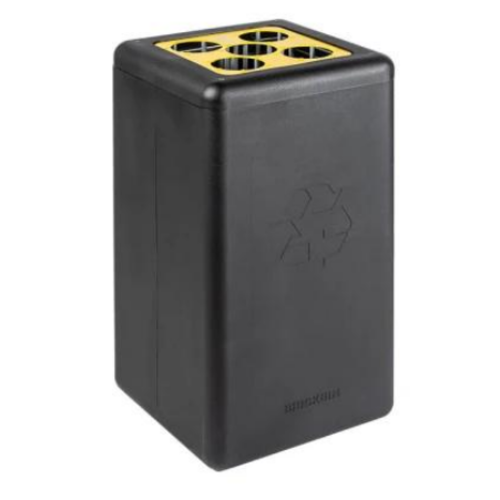  HorecaTraders Circular Cup Bin Brickbin Cups | 65L | Black | 35(w) x 35(d) x 70 (h)cm 