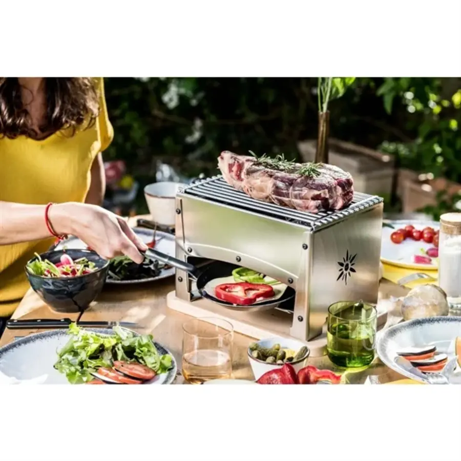 Louis tellier brasero table barbecue brasi-f | 21.5(h) x 22(w) x 32(d)cm