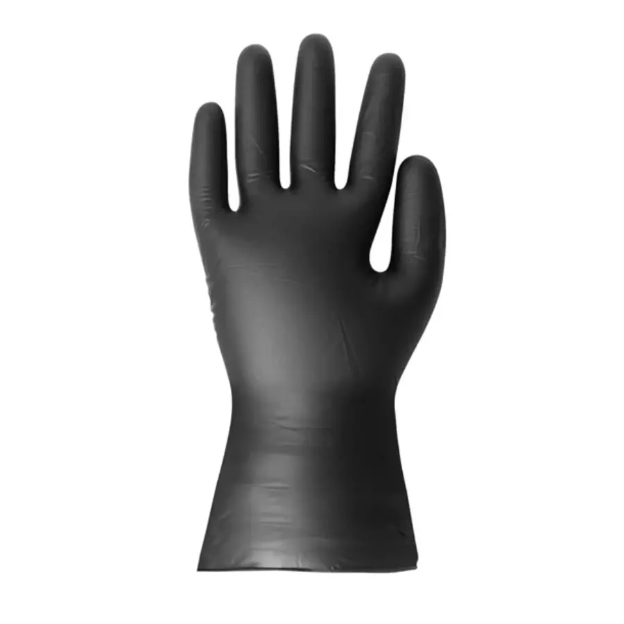 vinyl black powder free glove | XL | (pack 100)