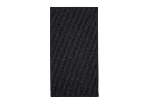  HorecaTraders Serviette de table recyclable | Noir | 40x40cm | (paquet de 500) 