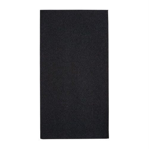  HorecaTraders Serviette de table recyclable | Noir | 40x40cm | (paquet de 500) 