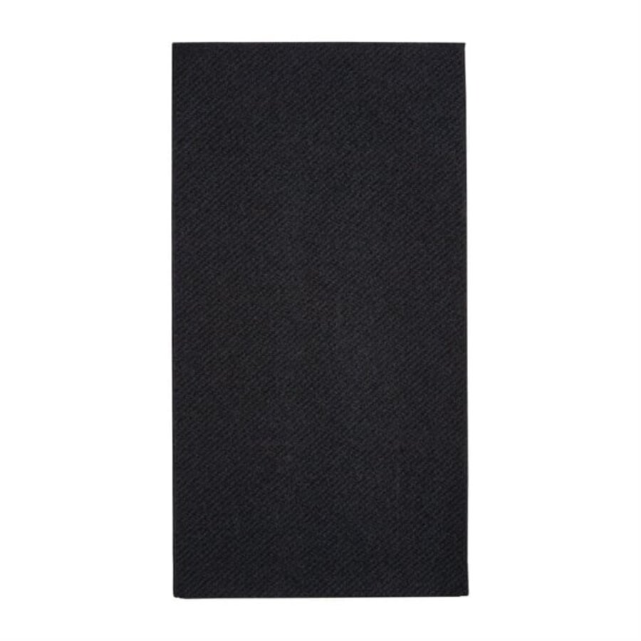 Recyclebaar tablin dinerservet | Zwart | 40x40cm | (pak van 500)