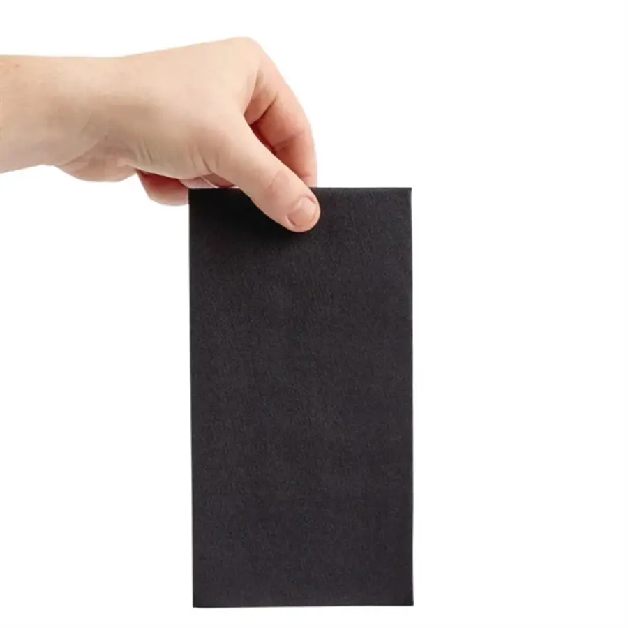 Recycelbare Tablin-Serviette | Schwarz | 40x40cm | (Packung mit 500 Stück)