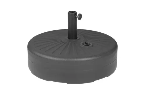  Bolero pied de parasol en plastique noir | 40L 