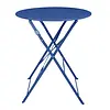 Bolero table ronde de style trottoir de Perth | Bleu marine | 71(h)cm