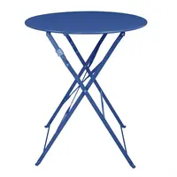 table ronde de style trottoir de Perth | Bleu marine | 71(h)cm