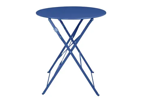  Bolero table ronde de style trottoir de Perth | Bleu marine | 71(h)cm 