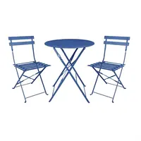 table ronde de style trottoir de Perth | Bleu marine | 71(h)cm