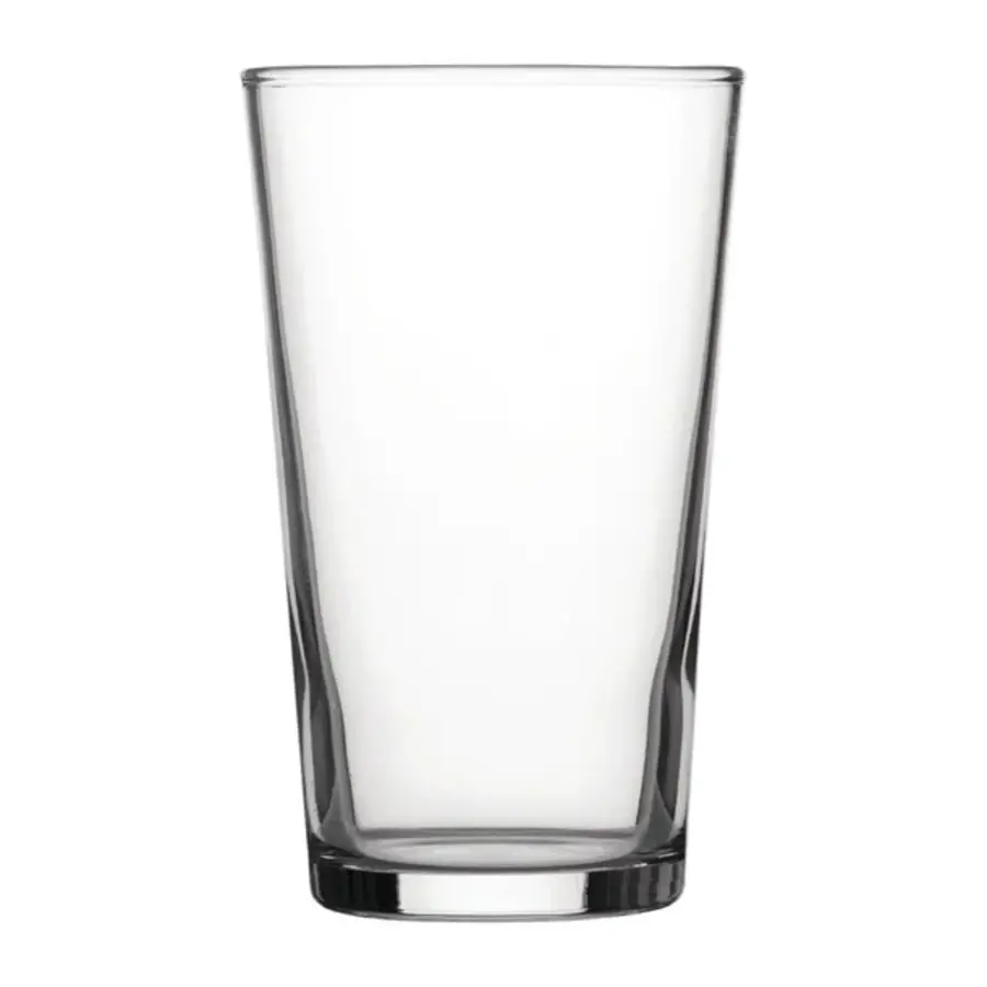 Verres à bière coniques trempés Utopia marqués CE | 280 ml | (48 pièces)