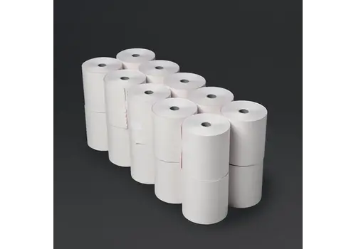  Olympia non-thermal duplo cash register roll | 76x71mm | White/Pink | (20 pieces) 