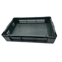 caisse de rangement en plastique perforée | 600x400x120mm