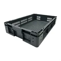 perforated plastic storage crate | 600x400x120mm