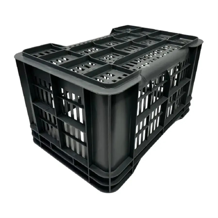 caisse de rangement en plastique perforée | 542x360x290mm