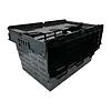 Vogue caisse de transport en plastique perforé avec couvercle fixe | 600x400x320mm