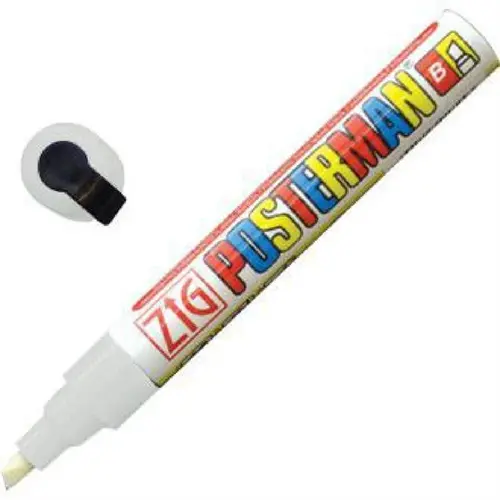  Securit Wetterfester Kreidemarker von Zig Posterman | Weiß | 6 mm 