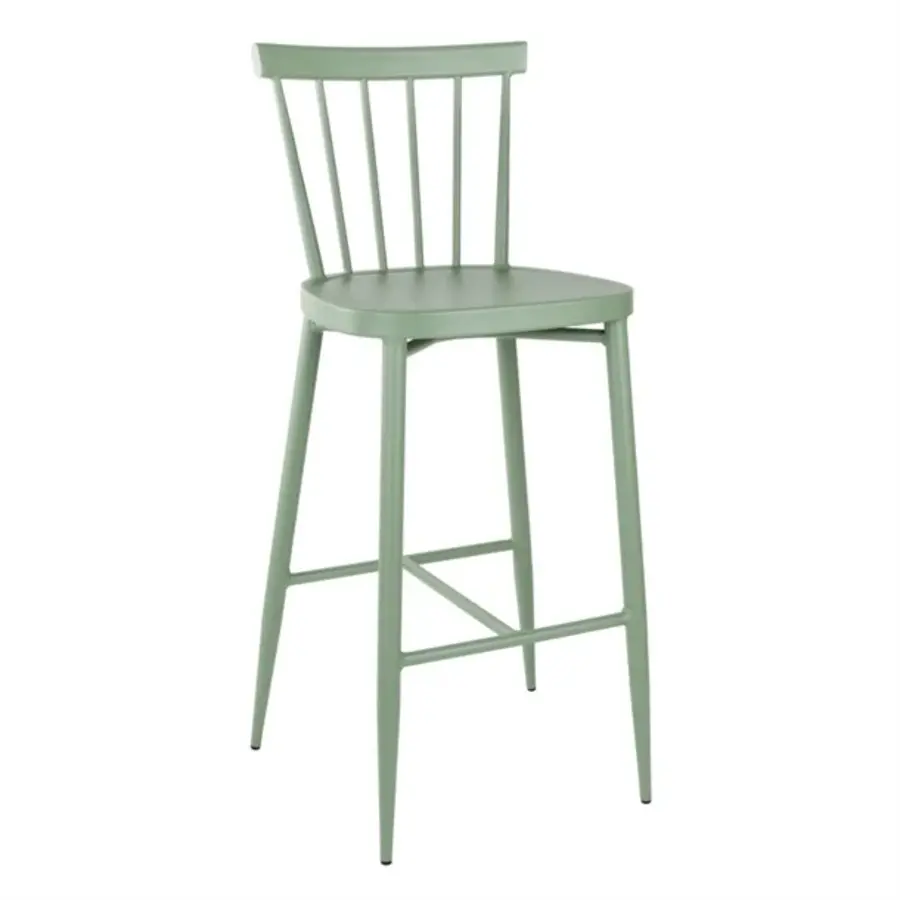 tabourets hauts en aluminium Windsor | Vert | 108(h) x 47(l)cm | (paquet de 2)