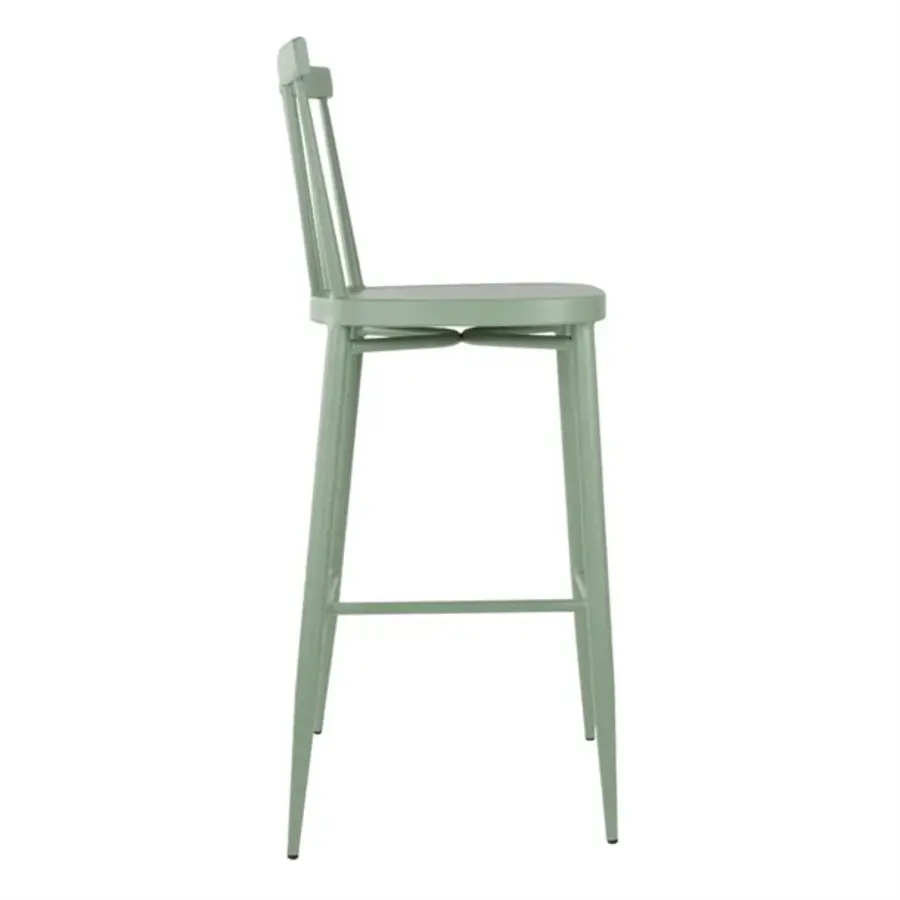 tabourets hauts en aluminium Windsor | Vert | 108(h) x 47(l)cm | (paquet de 2)