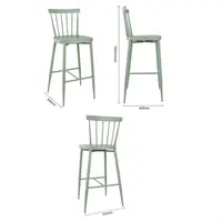 tabourets hauts en aluminium Windsor | Vert | 108(h) x 47(l)cm | (paquet de 2)