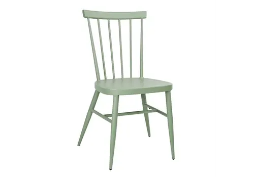  Bolero chaises en aluminium Windsor | Vert | 88(h) x 51(l)cm | (4 pièces) 