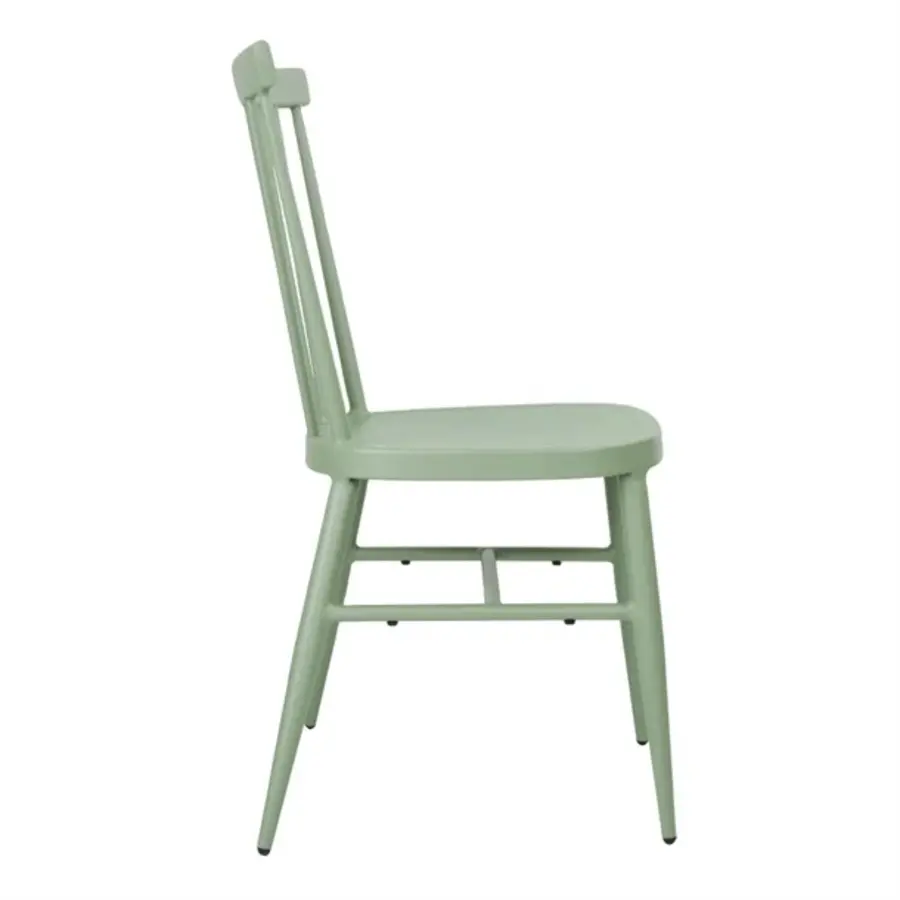 chaises en aluminium Windsor | Vert | 88(h) x 51(l)cm | (4 pièces)