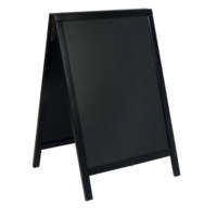 Black Woody large sidewalk chalk board | Wood | 129.5(h) x 72(w) x 6.5(d)cm