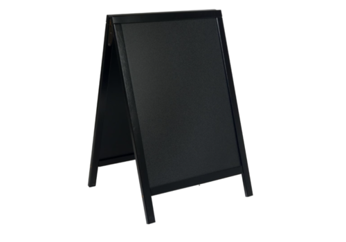  Securit Black Woody large sidewalk chalk board | Wood | 129.5(h) x 72(w) x 6.5(d)cm 