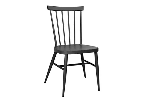  Bolero Bolero windsor aluminum chairs | Black | 88(h) x 51(w)cm | (4 pieces) 