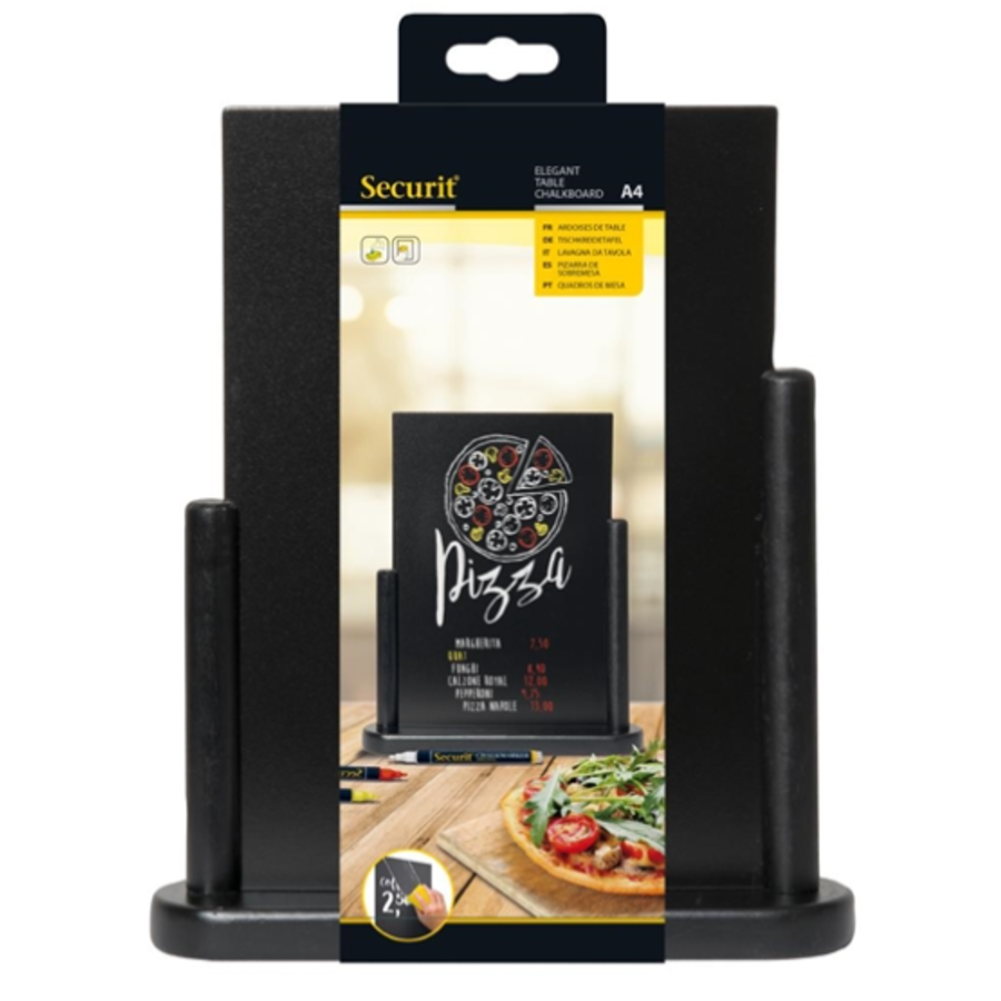 Table chalkboard Wood with black lacquer finish | Plastic