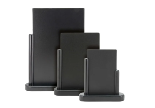  Securit Élégant petit tableau noir de table en bois avec finition laquée noire | Plastique 